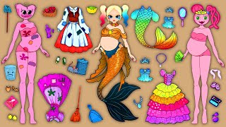 Mermaid Playtime Long legs Kissy Missy Turns Into Disney Princess Dress Through the Wheel of Fortune