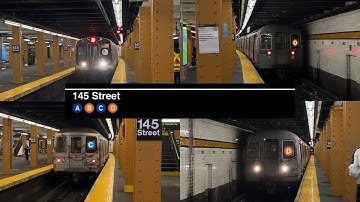IND Concourse Line | (C) & (D) Train Action at 145 St (R46, R179, R68, R68A)