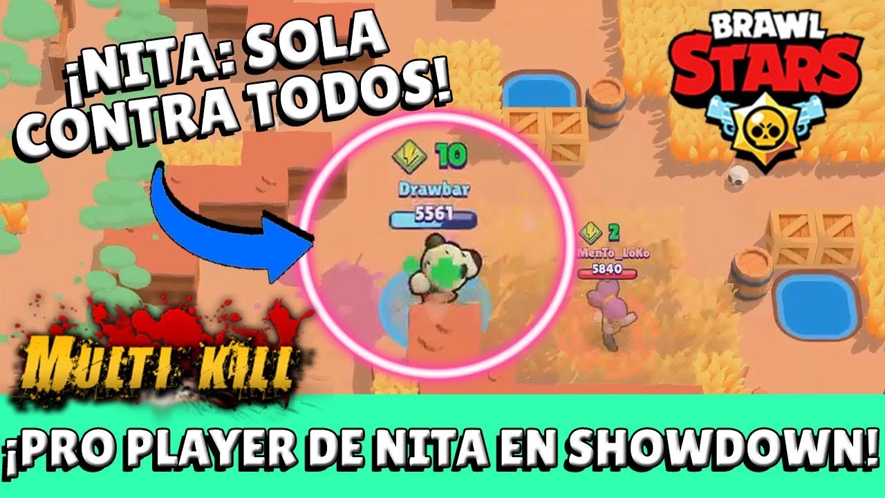 ¡increÍble 9 Kills En Showdown Con Nita Kmanus88 Brawl Stars