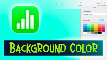 How to Change Background Color in Apple Numbers