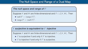 Annihilators and the Matrix of a Dual Map