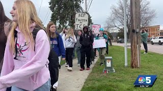 Colchester High School students walkout of class for local immigrant community