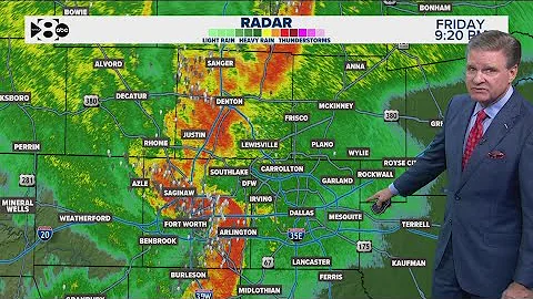 DFW Weather | Friday night rain expected to end soon, 14 day forecast