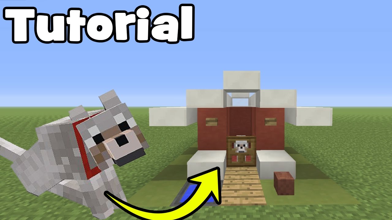 Minecraft Tutorial: How To Make A Dog House - YouTube