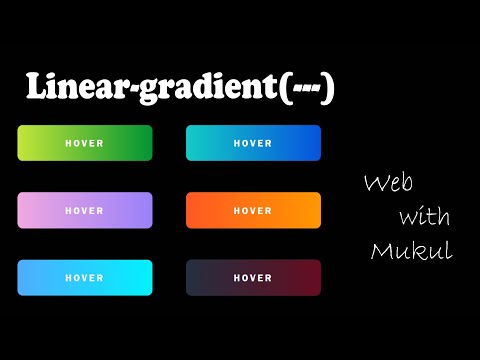 How to make Button with gradient and hover using HTML & CSS