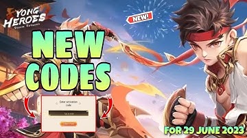 *New* Yong Heroes Gift Code 29 June 2023 || Yong Heroes Activation Codes