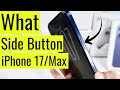 What is side button iPhone 17 Pro, 17 Pro Max (User Guide)