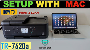 Canon Pixma TR7620a Setup With MacBook, Wireless Setup, Print & Scan Video.