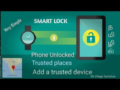 SMART LOCK Phone settings Trusted places, Trusted devices - YouTube