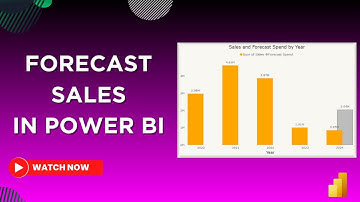 Forecast in Power BI & Display as Overlapping Columns | Power BI Tutorial | MiTutorials