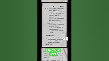 BPHCT-137 2024 Paper || IGNOU question paper #ignousolvedassignment