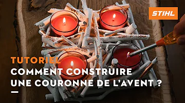 Comment faire une couronne de l'Avent avec des branches ?