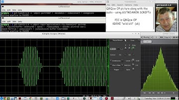 QSO CW audio with a friend using Gstreamer & "G-Stream" a PICTURE of yourself to them too