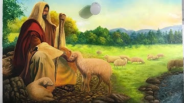 Vẽ Bức Tranh Chúa Chăn Chiên ( Chúa Chiên Lành )