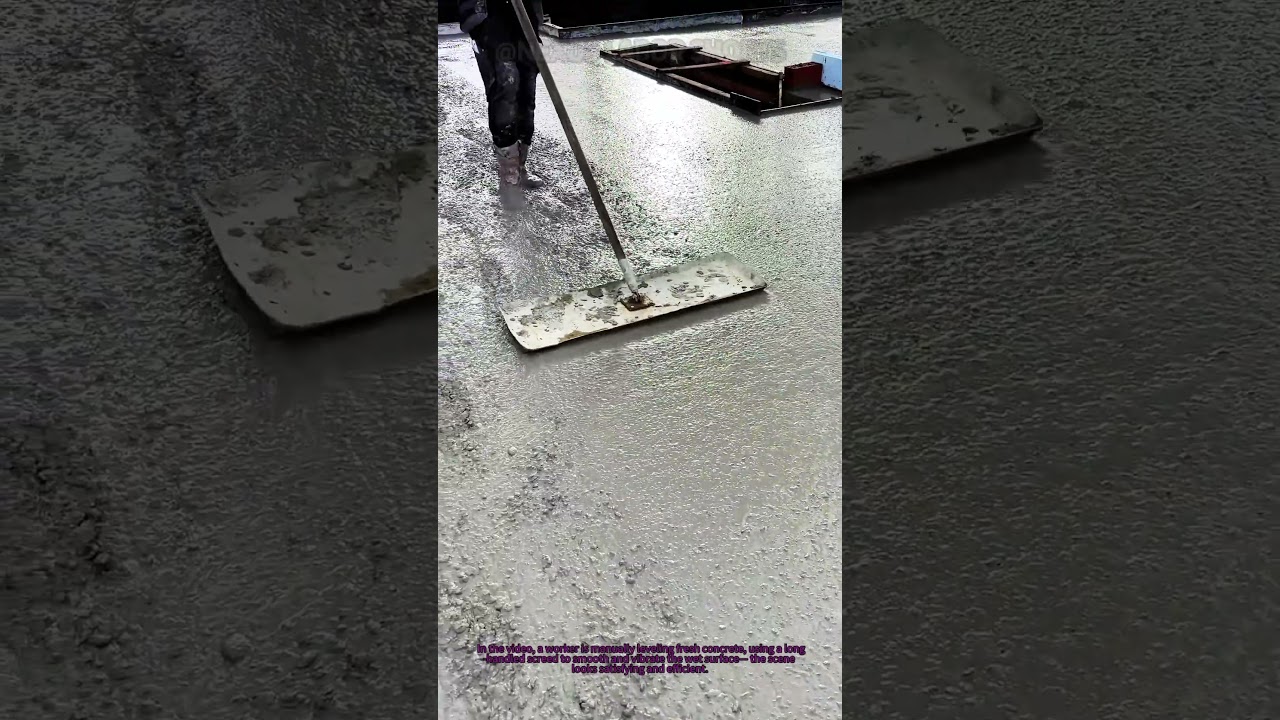 Pro Tip for Concrete Leveling! 🛠️ Smooth Surfaces Safely & Evenly