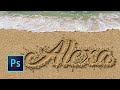 Tutorial Photoshop | Efecto Texto Arena (con Acción)