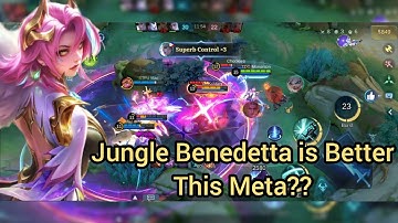 Jungle Benedetta Gameplay‼️The most Flexible Hero ‼️ #benedetta #mobilelegends #gameplay 