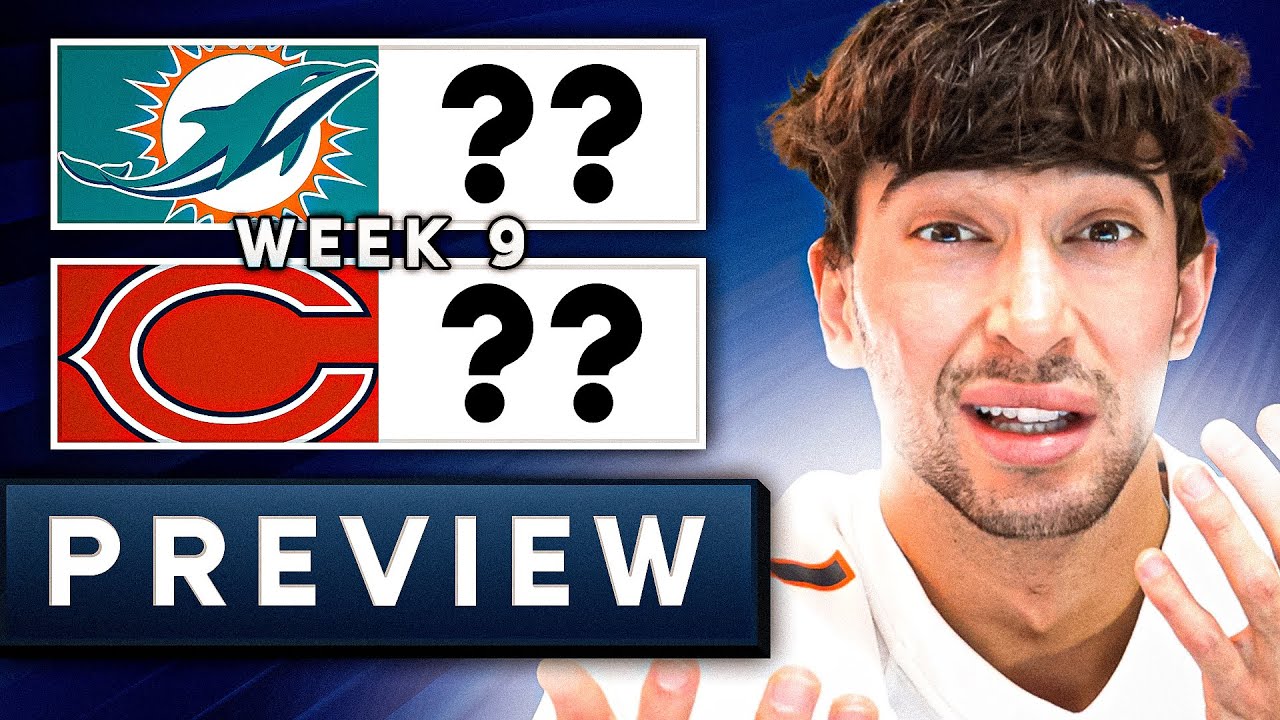 Bears vs Dolphins Week 9 Prediction & Preview!