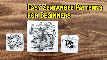 #Zentangle #2023多圖結合 - day 22 : Easy Zentangle Patterns for Beginners #ravel #mooka