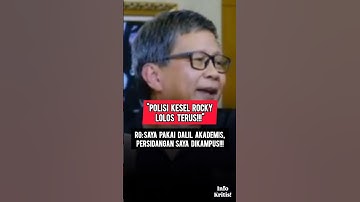 SIDANG SAYA DIKAMPUS #shorts #information #akalsehat #rockygerung #beritaterkini