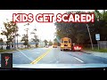 Car Makes Contact With School Bus | Hit and Run | Bad Drivers, Brake Check. Dashcam Compilation 583