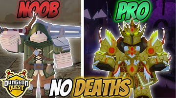 Noob To Godly in Dungeon Quest WITHOUT DYING Part 1