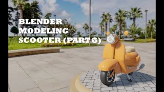 Chibi Scooter (Part 3 Unwrapping and Shading, Materials, Ligthing, Rendering)