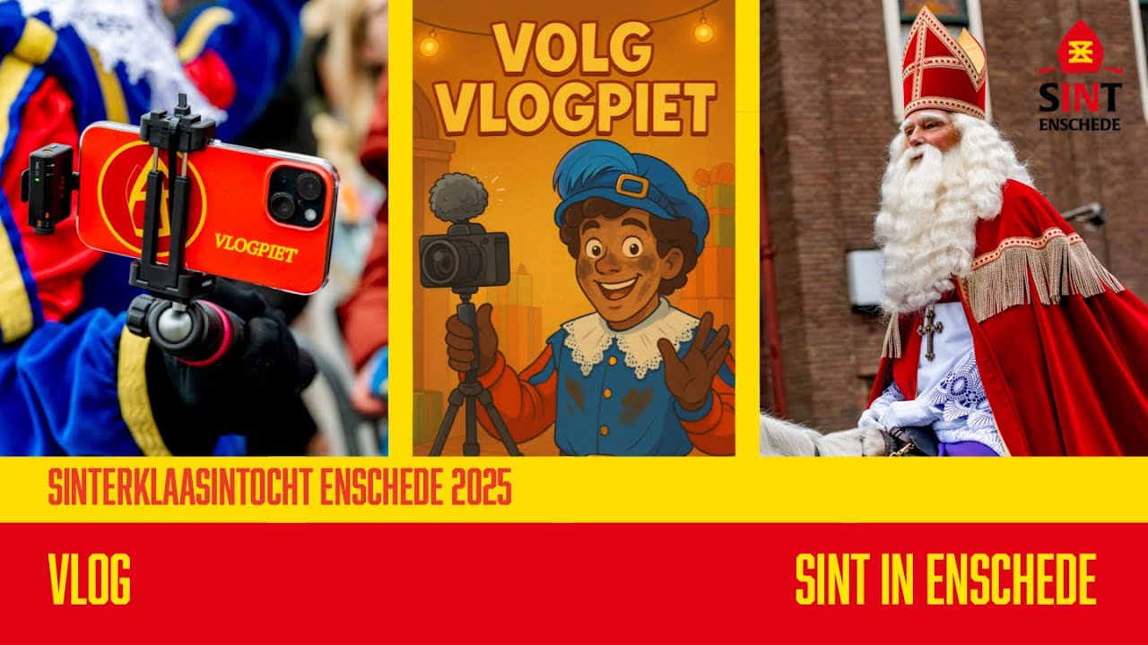 Vlog Sint in Enschede #1 - Stadsintocht 2025