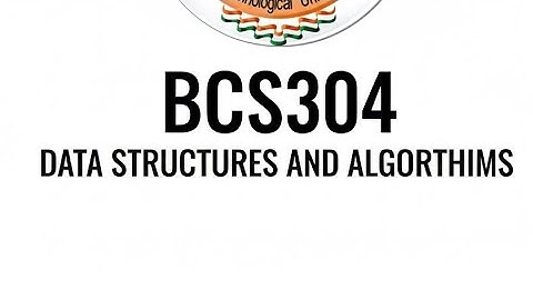 VTU CSE 3rd Semester – 2022 SchemeSubject: Data Structure algorithm 