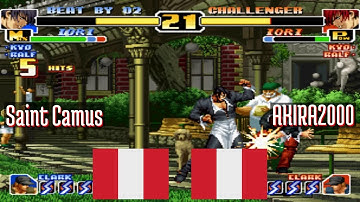 King of Fighters 99 (FT5) - Saint Camus (PE) vs aAKIRAa2000 (PE) - 2021-10-25