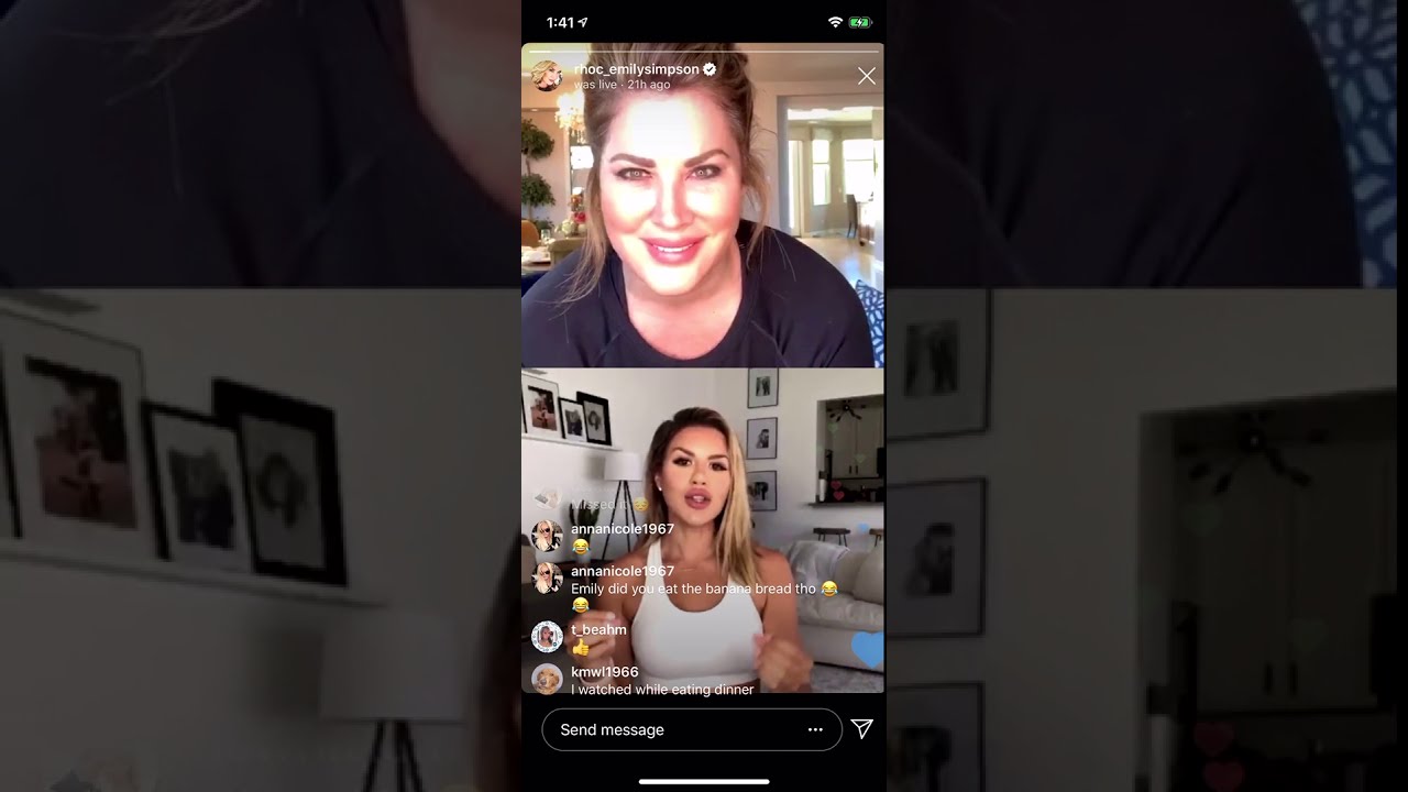 RHOC Emily Simpson and Paulina Fitness go LIVE ON INSTAGRAM for a Leg and Booty Home Workout!