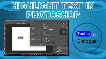 How to Highlight Text in Photoshop