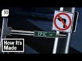 How barber poles road signs neon signs  more are made  how its made  science channel