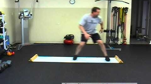 FreeFitnessVideos.com:  Slideboard Laterals with Reach