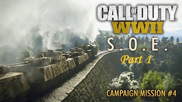 Call of Duty WW2: Mission 4 (S.O.E Part 1) Veteran Walkthrough Full HD Gameplay