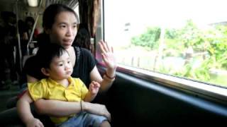 20100922 ☆彡 YO第一次坐火車 part 1/2