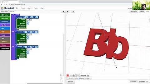 How to make 3D Name Tag in blockscad