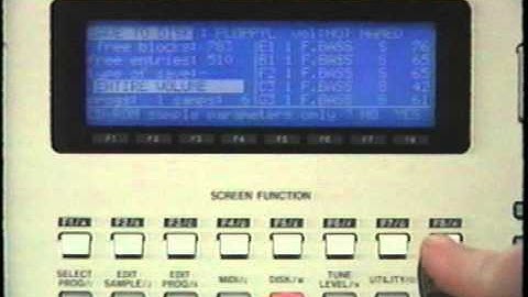 Akai S3000 Advanced Sampling Operations