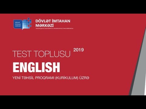 İngilis Dili yeni 2019 test toplusu ( 2-ci hissə) CAVABLAR | HD