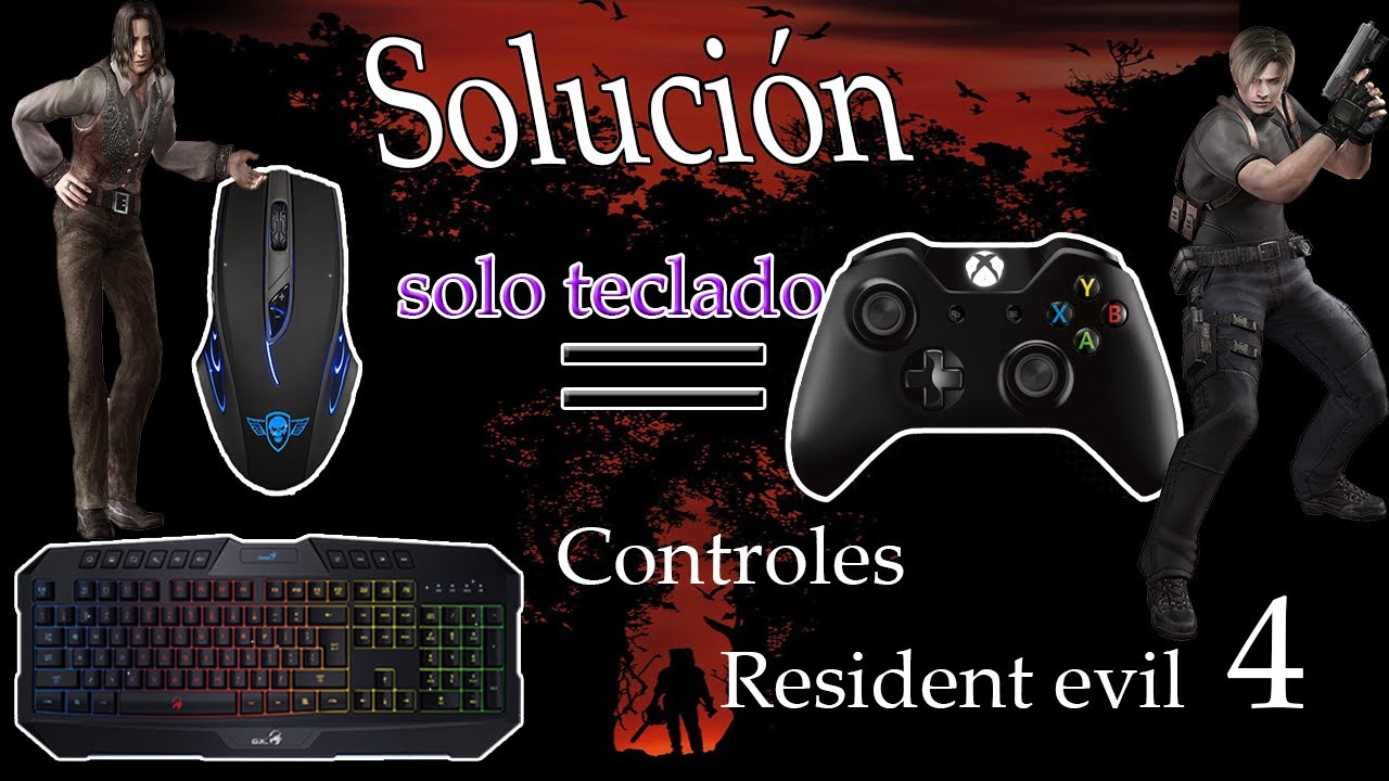 Como jugar Resident evil 4 solo teclado solución - YouTube