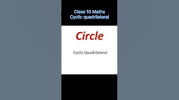 Theorem of Cyclic quadrilateral/circle/Class 10 Maths #class10maths #maharashtraboardexam2025