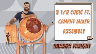 Harbor Freight Cement Mixer Assembly Guide