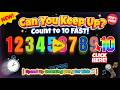 Can You Keep Up? Count to 10 FAST! | Speed Up Counting Song for Kids 🎵