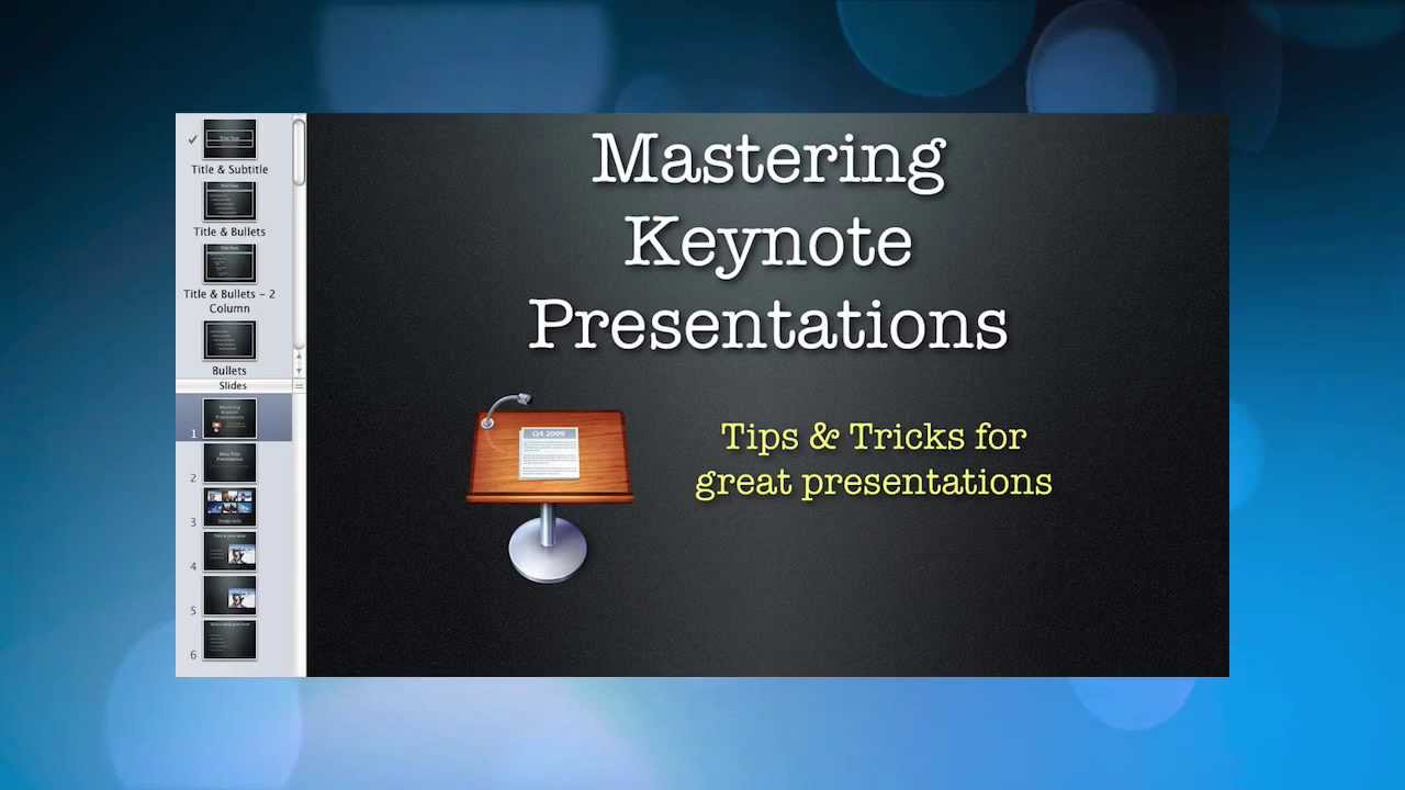 how to make a good keynote presentation