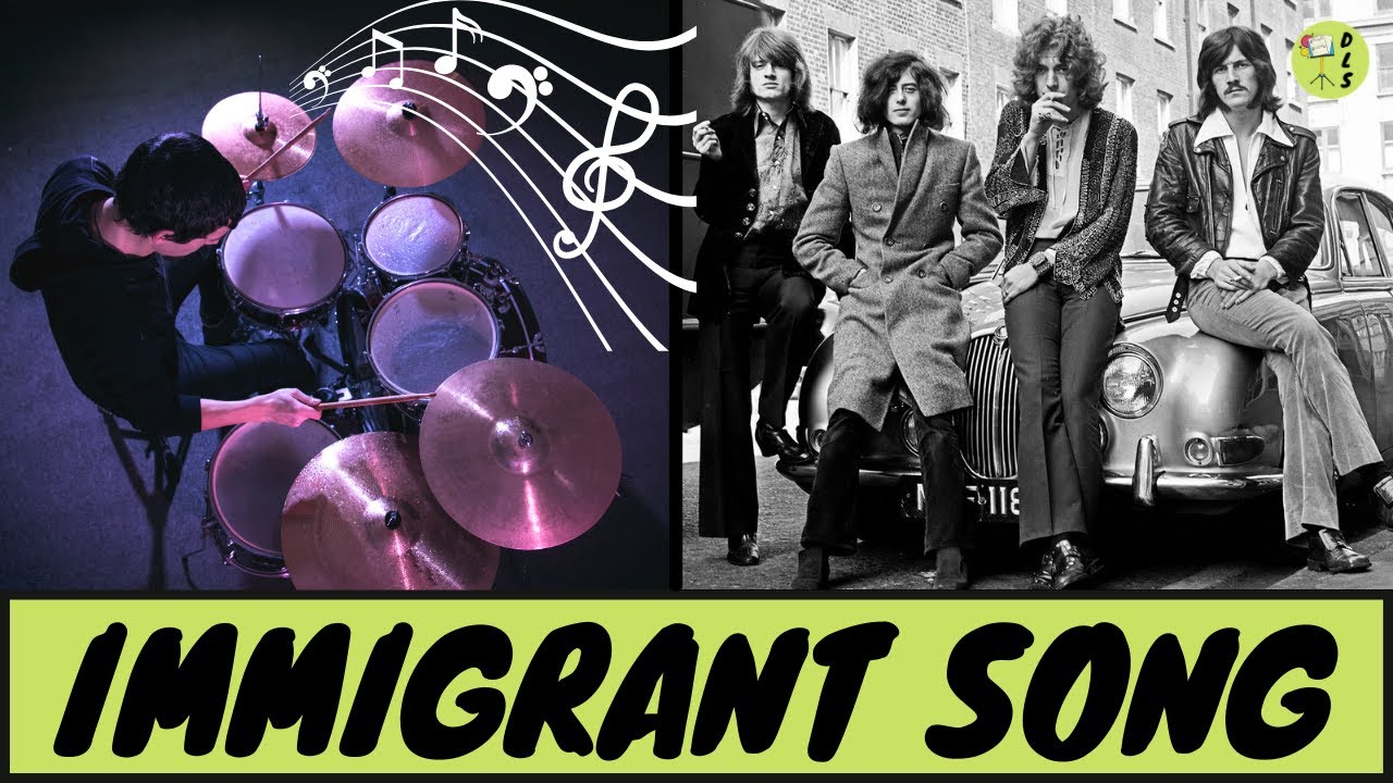 Immigrant Song Led Zeppelin FREE drum sheet music/score and drum