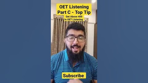 SECRET HACK FOR OET LISTENING PART C 2025 | SCORE FULL MARKS ❤️🥰 #oet #oet2025 #oetlistening