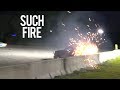 350Z IS A FLAMING SPARK SHOW! (VERY DANGEROUS)