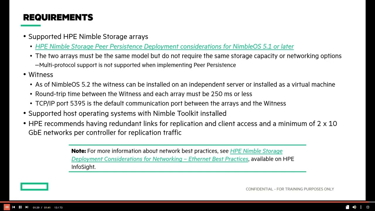 HPE Nimble Storage Peer Persistence