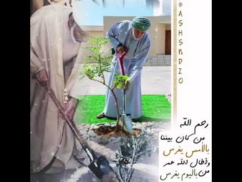 السلطان هيثم بن طارق حفظه الله يتفضل و يغرس بيديه الكريمتين شجرة اللبان