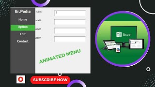 Excel VBA UserForm | Animated Menu | Advanced Excel